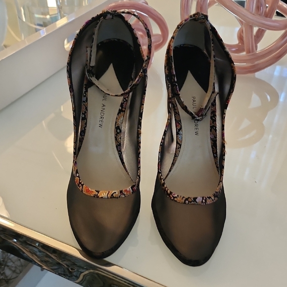 Paul Andrew Shoes - Paul Andrew Black Floral Women's Shoes